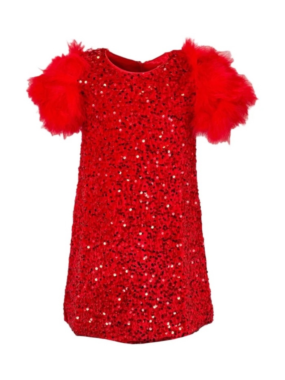 💕Little Elle's Closet💕 RUBY FEATHER DRESS - Size 6